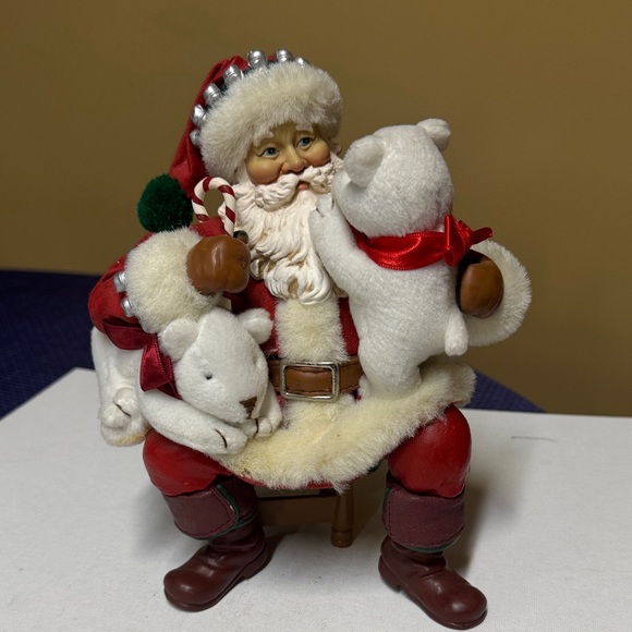 Clothtique Possible Dreams Santa UNBEARABLY DELICIOUS Bears Candy Cane - Picture 1 of 8